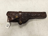 HUNTER BROWN TOOLED LEATHER HOLSTER FOR 6