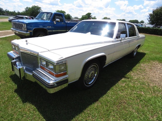 1987 Cadillac Brougham, s/n 1G6DW51Y2H9746848: 4-door, 5.0L Eng., Auto, Vin