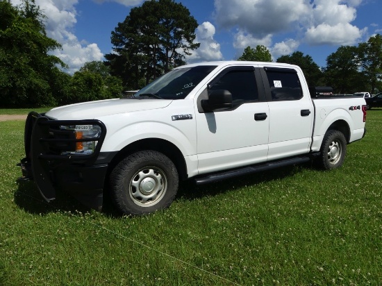2018 Ford F150 4WD Pickup, s/n 1FTEW1E51JKE72728: Crew Cab, Gas Eng., Auto,
