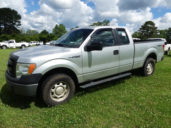 2014 Ford F150 4WD Pickup, s/n 1FTEX1EM6EFC00694: Ext. Cab, Gas Eng., Auto,