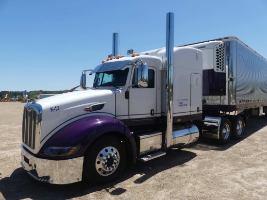 2011 Peterbilt 386 Truck Tractor, s/n 1XPHD49X9BD125796: T/A, Sleeper, Cumm