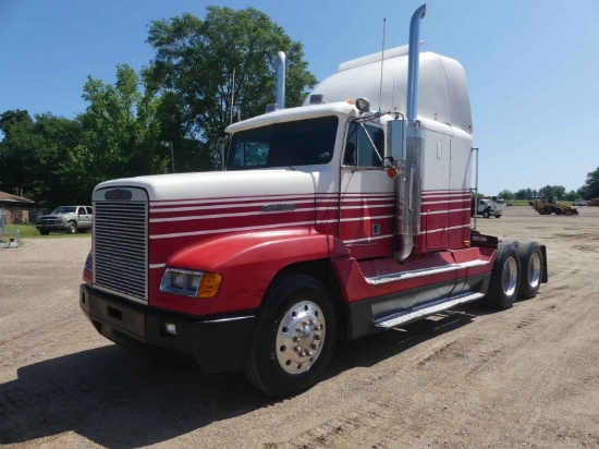 1989 Freightliner FLD120 Truck Tractor, s/n 2FUYDDYB8KV332507: T/A, Sleeper