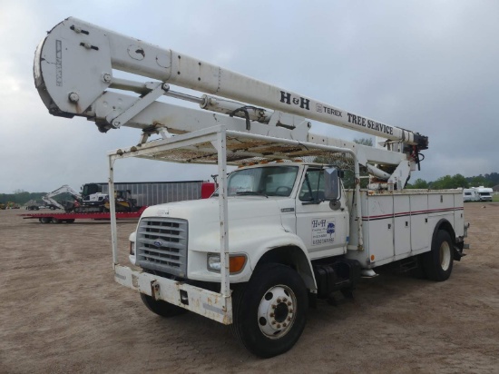 1997 Ford F800 Bucket Truck, s/n 1FDXF80C7VVA16532: S/A, 5.9L Cummins Diese