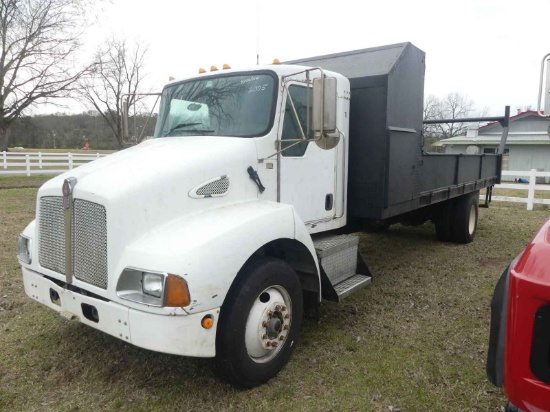 2005 Kenworth T300 Flatbed Truck, s/n M2NKMHY6H95079344: S/A, Cummins Eng.,