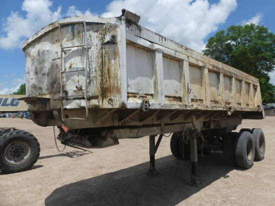 1974 Dunham 22' Dump Trailer, s/n 8019472023T2F: T/A, Spring Susp., 295/75R