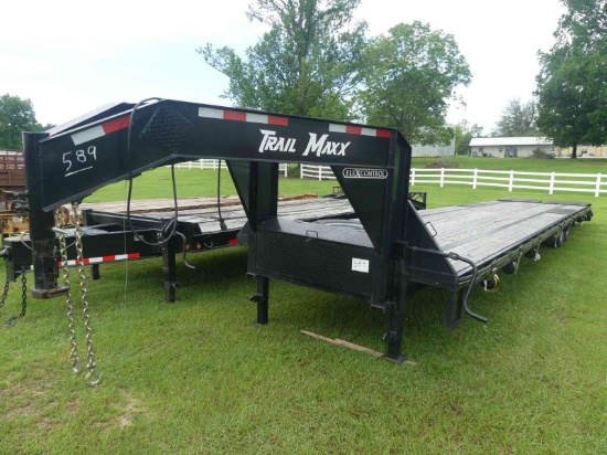 2022 Trailmax 40' Gooseneck Trailer, s/n 4T93H4024NM402305: Dovetail, Ramps