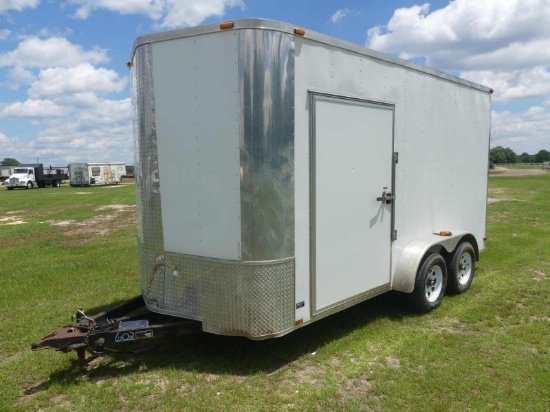 2015 Arising Enclosed Trailer, s/n 5YCBE1423FH025654: T/A, Bumper-pull, Lay