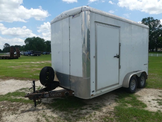 2019 Pace American CargoSport Enclosed Trailer, s/n 53BPTEA27KU035747: T/A,