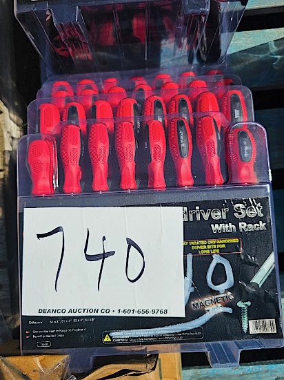 3-pc Torq Screwdriver Set w/ Rack