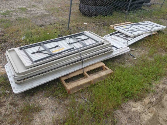Lot of Plastic Folding Tables
