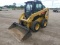2020 Cat 236D3 Skid Steer, s/n XKL01147: Encl. Cab, Hyd. QC, GP Bkt., Rubbe