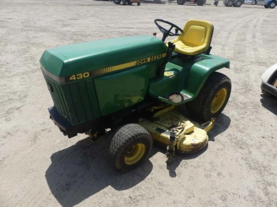 John Deere 430 Lawn Mower, s/n M00430X286156: Diesel, 3PH