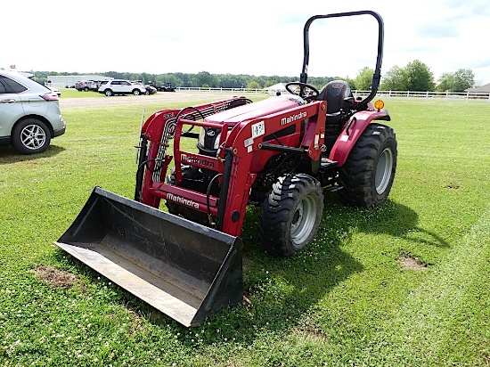 Mahindra 2638HST MFWD Tractor, s/n 38HRP09060: Rollbar, Diesel, Hydrostatic