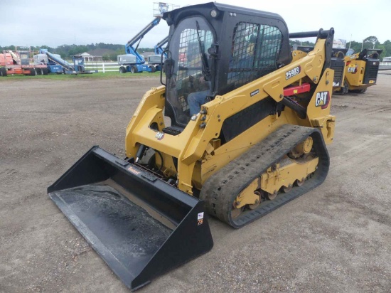 2022 Cat 259D3 Skid Steer, s/n CW918924: Encl. Cab, 2-sp., Hyd. Quick Attac