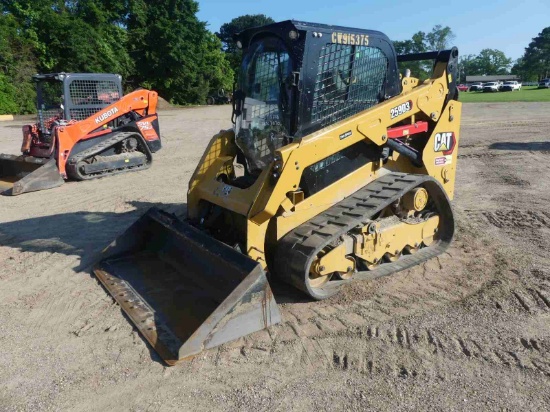 2021 Cat 259D3 Skid Steer, s/n CW915375: C/A, GP Bkt., Rubber Tracks, Hyd.