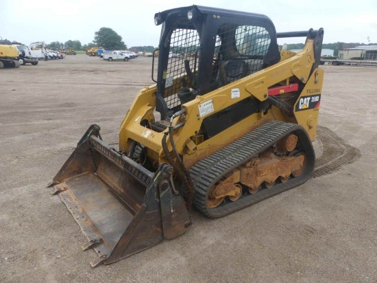 2019 Cat 259D Skid Steer, s/n FTL22064: Canopy, Rubber Tracks, 4-in-1 Bkt.,