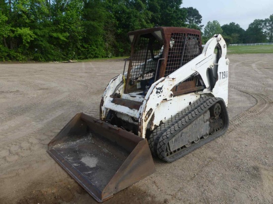 2007 Bobcat T190 Skid Steer, s/n 531617334: Canopy, GP Bkt.,Rubber Tracks,