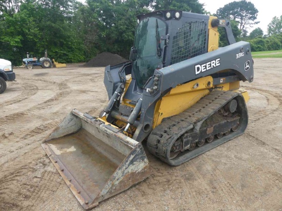 2017 John Deere 331G Skid Steer, s/n 1T0331GMJHF309124: C/A, High Flow, Joy