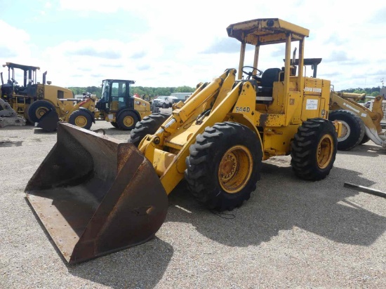 John Deere 544D Rubber-tired Loader, s/n DW544DB513545: Canopy, Meter Shows