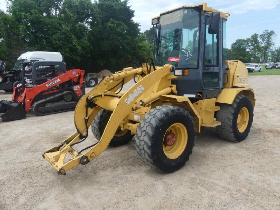 John Deere 304H Rubber-tired Loader, s/n L0304HX680183: Encl. Cab, No Bkt.,