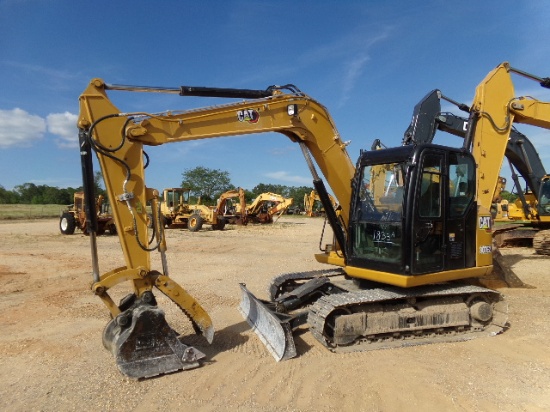 Cat 307E2 Midi Excavator, s/n CE200166: Encl. Cab, Hyd. Thumb, Steel Tracks