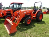 2021 Kubota L4701DT Tractor, s/n KBUL4CDRAMJK75776: Kubota LA765 Loader, Me
