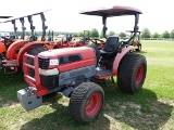 Kubota L4630 Tractor, s/n 31383: Rollbar Canopy, Turf Tires, Front Weights,