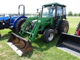 Montana 4940 MFWD Tractor, s/n 2173C4AE0055: Encl. Cab, Loader, Meter Shows