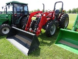 2022 Massey Ferguson 2607H MFWD Tractor, s/n 343147: Rollbar, MF911X Loader