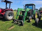 John Deere 6410 Tractor, s/n L06410H312422: 2wd, Cab, Loader, Hay Spear
