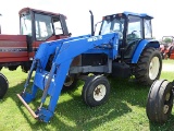 New Holland 8160 Tractor, s/n 07542B: 2wd, Encl. Cab, NH 7312 Loader, No Bk