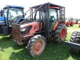 Kubota M9960 MFWD Tractor, s/n 51285: Encl. Cab, Forestry Cage, Drawbar, PT