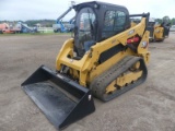 2022 Cat 259D3 Skid Steer, s/n CW918924: Encl. Cab, 2-sp., Hyd. Quick Attac