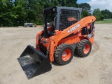 2016 Kubota SSV65 Skid Steer, s/n 11301: Canopy, Rubber-tired, Meter shows