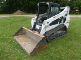 2018 Bobcat T590 Skid Steer, s/n ALJU26518: Canopy, Rubber Tracks, Aux. Hyd