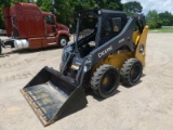 2021 John Deere 318G Skid Steer, s/n 1T0318GKTMJ408638: Canopy, Rubber Trac