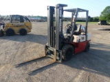 Nissan PJ02-25 Forklift, s/n PJ02-9H6370: LP Gas, Triple Stage Mast, Side S