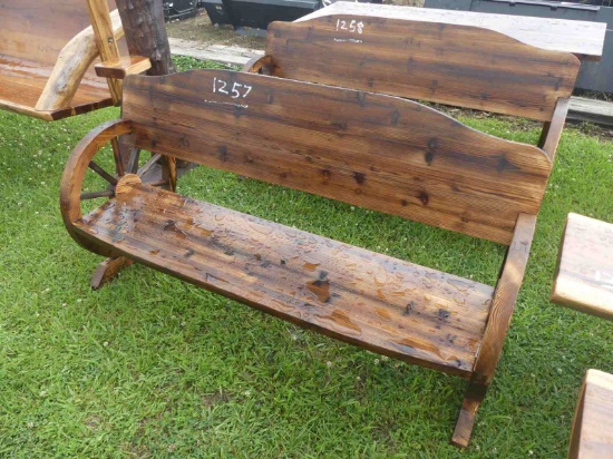 Wagen Wheel Bench