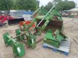 John Deere 740 Loader, s/n W00740C0301690 w/ Mounting Brakcet, JD Pallet Fo