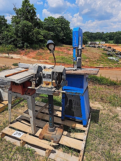 Tradesman 10'" Table saw, Craftsman Bench Grinder, and Bandsaw
