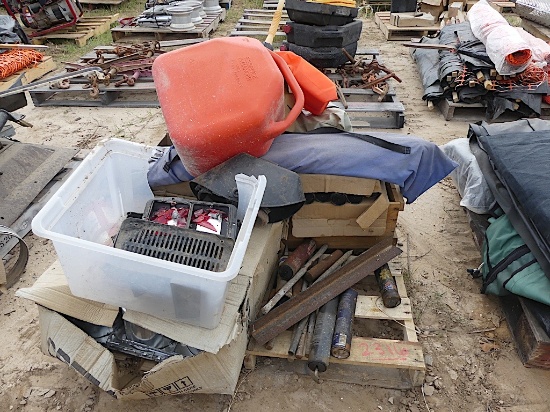 Gas Jugs, Life Jacket(s), and various items