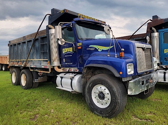 2007 International Paystar 5000i Tandem-axle Dump Truck, s/n 1HTXLAPT27J458