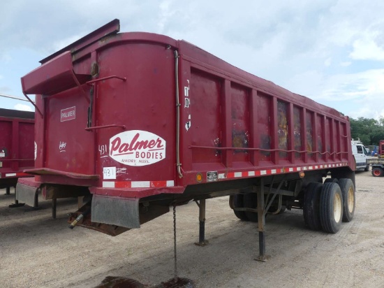 2007 Palmer TA-24H End Dump Trailer, s/n 1P924HS267A003733: Steel, 22-25 ya
