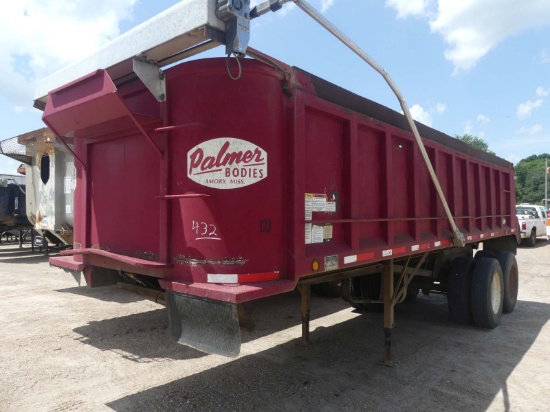 2016 Palmer TA24H Dump Trailer, s/n 1P924HS24GA003259: T/A, 22-25 yard Cap.
