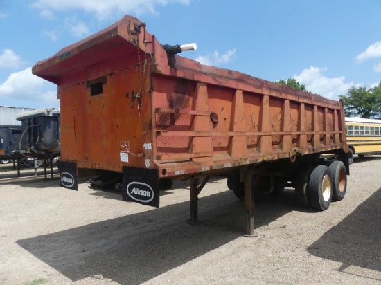 1996 Allison End Dump Trailer, s/n 2ST263T2695007243 (Title Delay)
