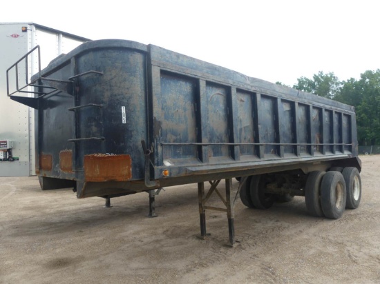 1991 Palmer TA24 Dump Trailer, s/n 1P924SS29MA003203: T/A, 24-yard