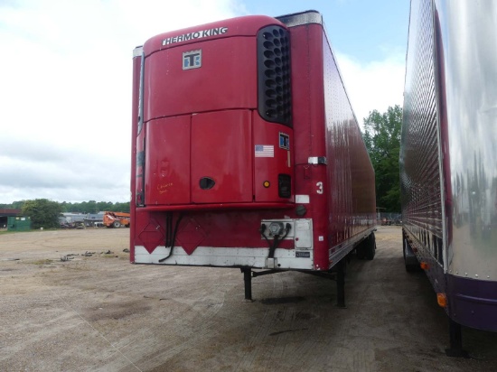 2012 Utility 53' Reefer Trailer, s/n 1UYVS2537CU276608 (Title Delay): T/A,