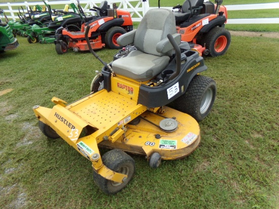 Hustler Raptor SD Zero-turn Mower, s/n 15031284: 60" Deck, Kawasaki FR730V