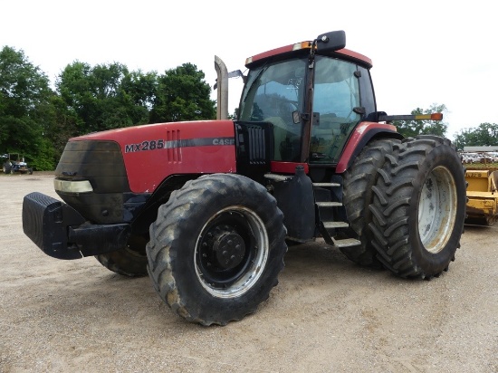 Case MX285 MFWD Tractor, s/n 1JB0362432: Encl. Cab, Front Weights, Rear Dua
