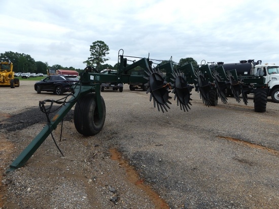 Harrell RR5006 Root Rake, s/n 09150042: 3-wheel, 6 Rakes, Hyd. Lift, Indepe